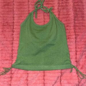 XOXO Olive Green Sleeveless Ribbed Tank Top